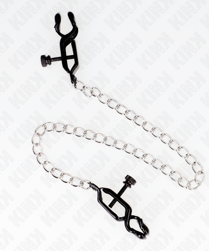 KINK - FLAT CHAIN NIPPLE CLAMPS SILVER 30 CM KINK - FLAT CHAIN NIPPLE CLAMPS SILVER 30 CM