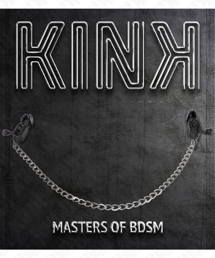 KINK - FLAT CHAIN NIPPLE CLAMPS SILVER 30 CM KINK - FLAT CHAIN NIPPLE CLAMPS SILVER 30 CM