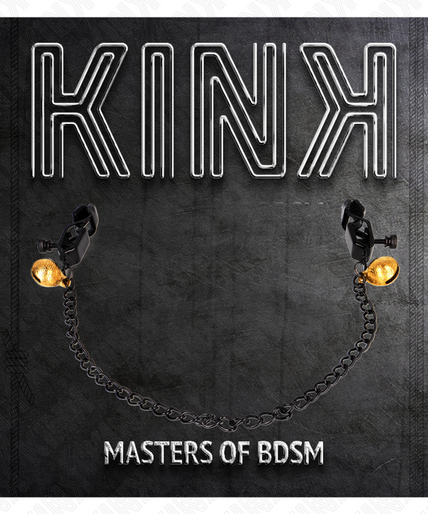 KINK - FLAT CHAIN NIPPLE CLAMPS AND BELL SILVER 30 CM KINK - FLAT CHAIN NIPPLE CLAMPS AND BELL SILVER 30 CM