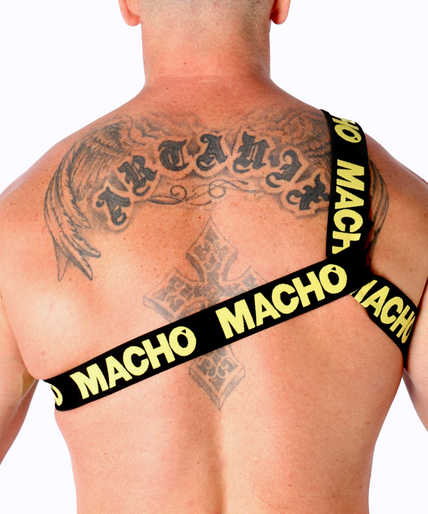 MACHO - ROMAN HARNESS YELLOW S/M MACHO - ROMAN HARNESS YELLOW S/M