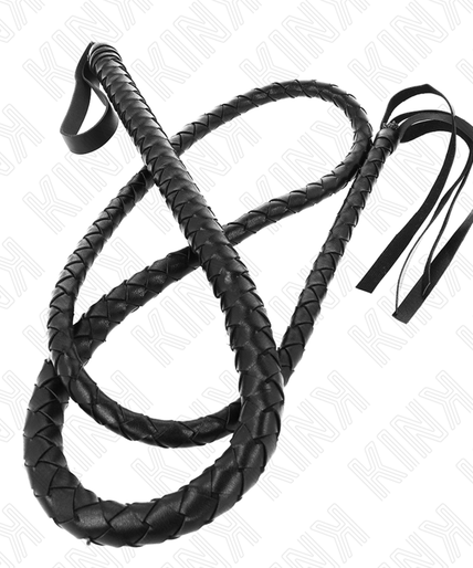 KINK - LONG BLACK SNAKE WHIP 210 CM KINK - LONG BLACK SNAKE WHIP 210 CM
