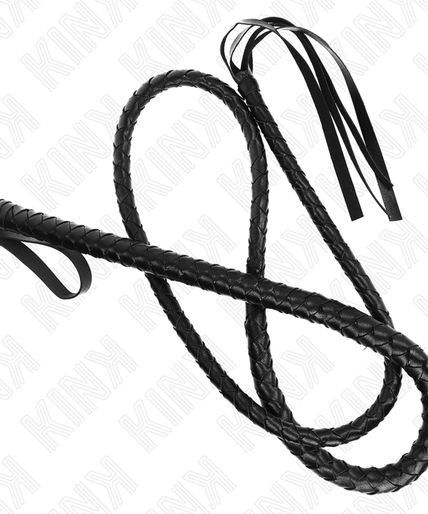 KINK - LONG BLACK SNAKE WHIP 210 CM KINK - LONG BLACK SNAKE WHIP 210 CM
