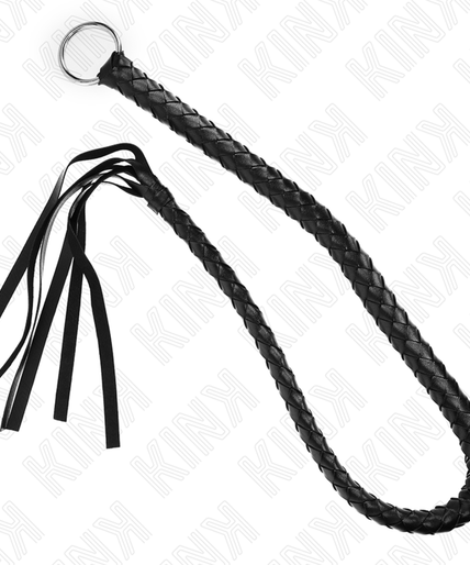 KINK - SNAKE WHIP WITH BLACK HAND RING 65 CM KINK - SNAKE WHIP WITH BLACK HAND RING 65 CM