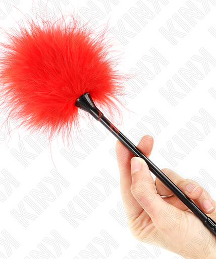 KINK - RED TICKLE FEATHERS USED FOR THE BONDAGE KIT 27 CM KINK - RED TICKLE FEATHERS USED FOR THE BONDAGE KIT 27 CM