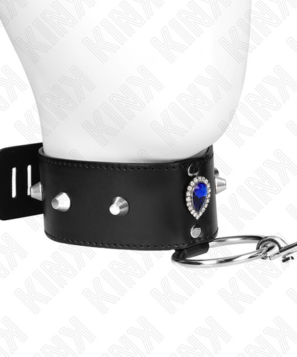 KINK - NECKLACE 65 CM WITH STRAP WITH BLUE DIAMONDS ADJUSTABLE 36-43 CM X 5 CM KINK - NECKLACE 65 CM WITH STRAP WITH BLUE DIAMONDS ADJUSTABLE 36-43 CM X 5 CM