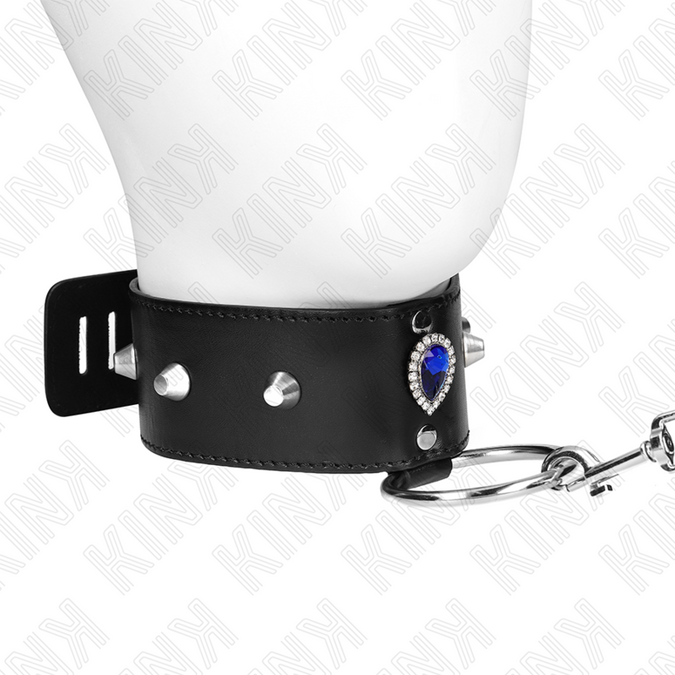 Kink – Necklace 65 Cm With Strap With Blue Diamonds Adjustable 36 – 43 Cm X 5 Cm