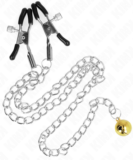KINK - CHAIN NIPPLE CLAMPS WITH BELL 30 CM KINK - CHAIN NIPPLE CLAMPS WITH BELL 30 CM