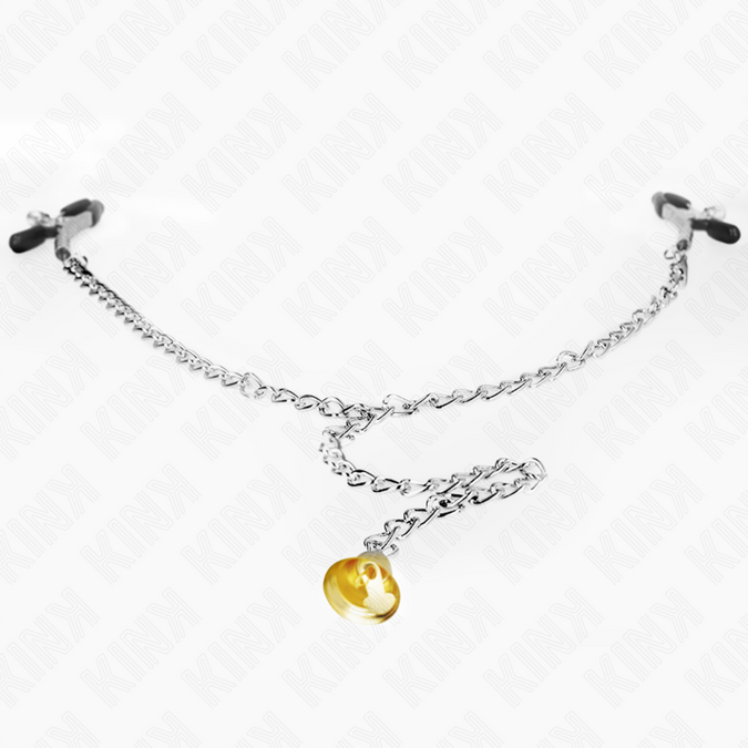 Kink – Ketting Tepelklemmen met Hoornhanger 30 cm