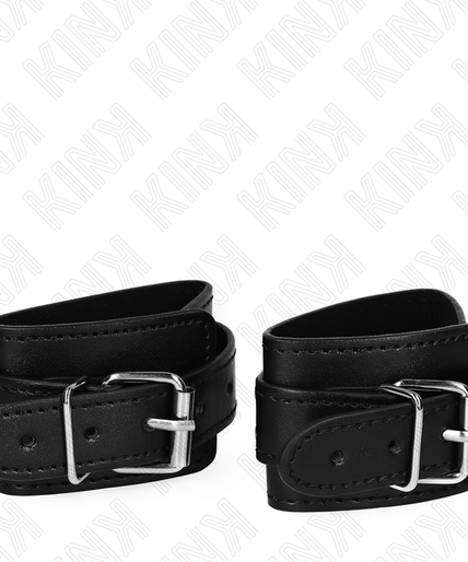 KINK - LOCKABLE DUNGEON WRIST RESTRAINTS BLACK ADJUSTABLE 21-28 CM X 5.5 CM KINK - LOCKABLE DUNGEON WRIST RESTRAINTS BLACK ADJUSTABLE 21-28 CM X 5.5 CM