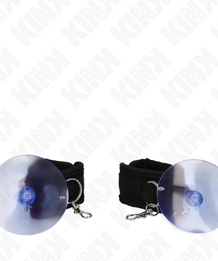 KINK - SUCTION CUP WRIST RESTRAINTS BLACK 29-40 CM X 5 CM KINK - SUCTION CUP WRIST RESTRAINTS BLACK 29-40 CM X 5 CM