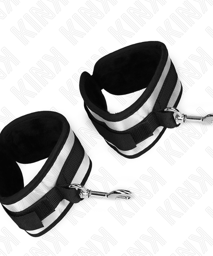 KINK - NEOPRENE WRIST CUFFS GREY 23 X 5 CM KINK - NEOPRENE WRIST CUFFS GREY 23 X 5 CM