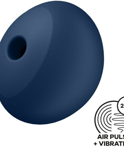 SATISFYER - AIR PULSE STIMULATOR & VIBRATOR 12 TRILLINGEN BLAUW SATISFYER - AIR PULSE STIMULATOR & VIBRATOR 12 TRILLINGEN BLAUW