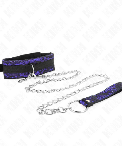 KINK - SHORT VELVET LACE NECKLACE WITH BELT 105 CM WITH NYLON TRIM 44 X 5.5 CM KINK - SHORT VELVET LACE NECKLACE WITH BELT 105 CM WITH NYLON TRIM 44 X 5.5 CM