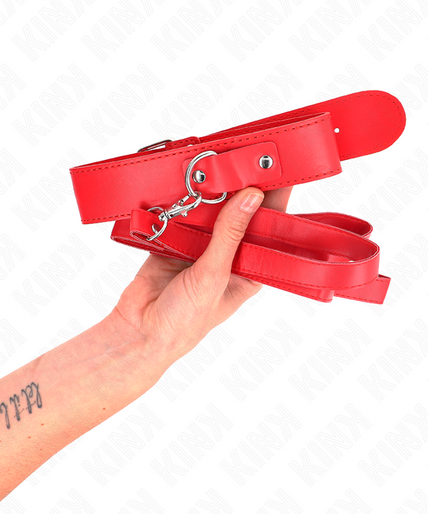 KINK - NECKLACE WITH BELT 116 CM ROJO STRAP ADJUSTABLE 32-50 CM X 8 CM KINK - NECKLACE WITH BELT 116 CM ROJO STRAP ADJUSTABLE 32-50 CM X 8 CM