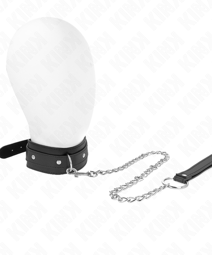 KINK - NECKLACE WITH LEASH 65 CM 1 RING ADJUSTABLE 38-49 CM X 5 CM KINK - NECKLACE WITH LEASH 65 CM 1 RING ADJUSTABLE 38-49 CM X 5 CM