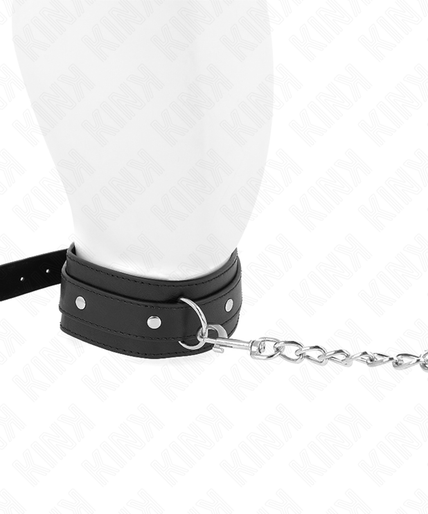 KINK - NECKLACE WITH LEASH 65 CM 1 RING ADJUSTABLE 38-49 CM X 5 CM KINK - NECKLACE WITH LEASH 65 CM 1 RING ADJUSTABLE 38-49 CM X 5 CM
