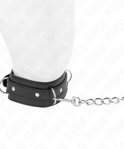 KINK - NECKLACE WITH LEASH 65 CM 3 RING MODEL 1 ADJUSTABLE 38-49 CM X 5 CM KINK - NECKLACE WITH LEASH 65 CM 3 RING MODEL 1 ADJUSTABLE 38-49 CM X 5 CM