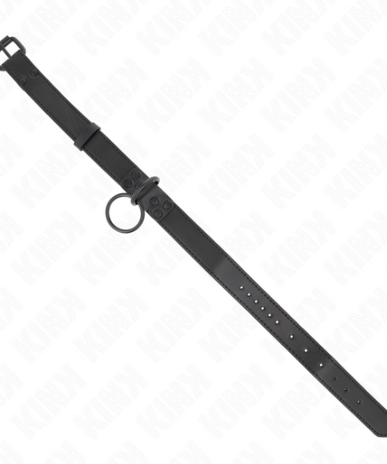 KINK - COLLAR WITH DARK LEASH 65 CM ADJUSTABLE 37-54 CM X 3 CM KINK - COLLAR WITH DARK LEASH 65 CM ADJUSTABLE 37-54 CM X 3 CM