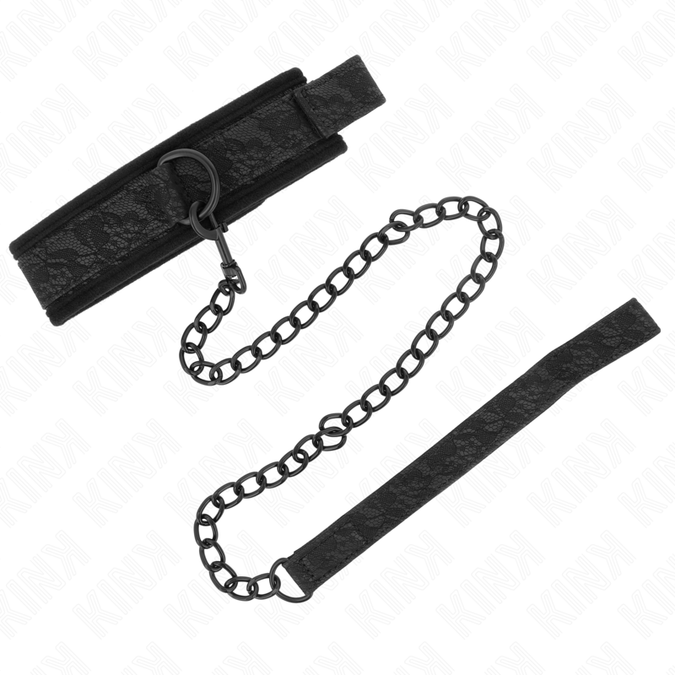 Kink – Basic Model Collar With Leash 77 Cm Model 5 Ajustable 34 – 54 Cm X 5 Cm