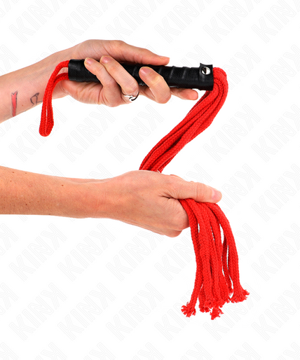 KINK - ROJO ROPE WHIP 56 CM KINK - ROJO ROPE WHIP 56 CM
