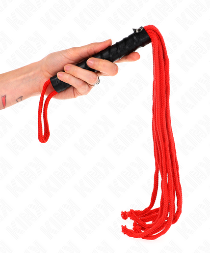 KINK - ROJO ROPE WHIP 56 CM KINK - ROJO ROPE WHIP 56 CM
