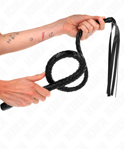 KINK - LONG WHIP WITH BEADS 110 CM KINK - LONG WHIP WITH BEADS 110 CM