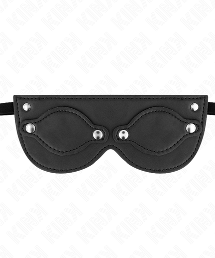 KINK - LEATHERETTE MASK WITH DETACHABLE EYE COVERS 22 x 9 CM KINK - LEATHERETTE MASK WITH DETACHABLE EYE COVERS 22 x 9 CM