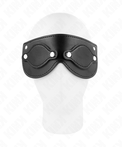 KINK - LEATHERETTE MASK WITH DETACHABLE EYE COVERS 22 x 9 CM KINK - LEATHERETTE MASK WITH DETACHABLE EYE COVERS 22 x 9 CM