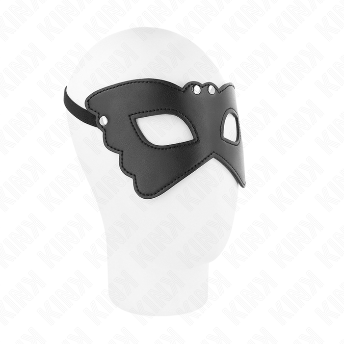 KINK - VLINDERVORMIG KUNSTLEDEREN MASKER 20 x 9 CM