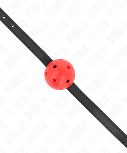 KINK - SIMPLICITY RED BREATHABLE 4.5 CM BALL GAG 62 x 1.5 CM KINK - SIMPLICITY RED BREATHABLE 4.5 CM BALL GAG 62 x 1.5 CM