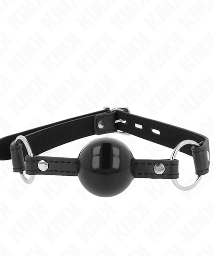 KINK - TPE BALL 4 CM GAG WITH BLACK LOCK 60 x 2 CM KINK - TPE BALL 4 CM GAG WITH BLACK LOCK 60 x 2 CM
