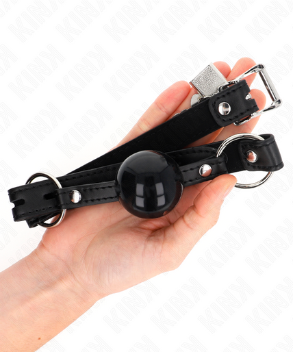 KINK - TPE BALL 4 CM GAG WITH BLACK LOCK 60 x 2 CM KINK - TPE BALL 4 CM GAG WITH BLACK LOCK 60 x 2 CM