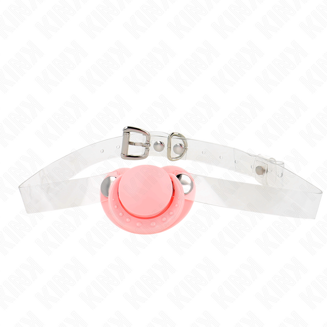 KINK - ROZE FOPPENDEKSEL GAG 5.5 x 4 CM VERSTELBAAR 43-60 CM