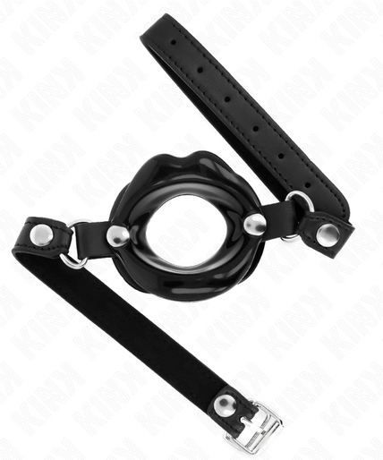 Kink – Lipknevel 8 cm met Zwart Kunstleren Band 63 x 2 cm Verstelbaar 39 – 58 cm Kink – Lipknevel 8 cm met Zwart Kunstleren Band 63 x 2 cm Verstelbaar 39 – 58 cm