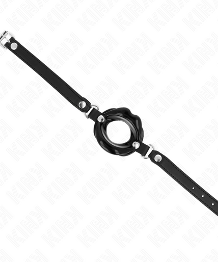 Kink – Lipknevel 8 cm met Zwart Kunstleren Band 63 x 2 cm Verstelbaar 39 – 58 cm Kink – Lipknevel 8 cm met Zwart Kunstleren Band 63 x 2 cm Verstelbaar 39 – 58 cm
