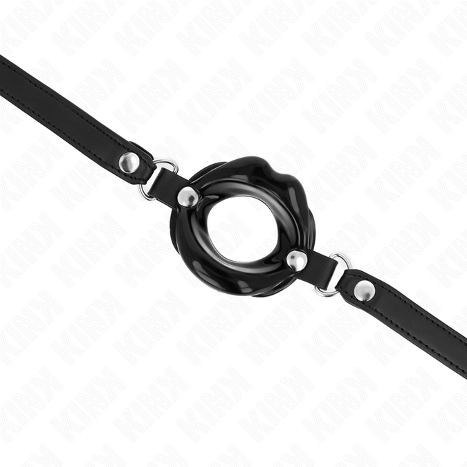 Kink – Lipknevel 8 cm met Zwart Kunstleren Band 63 x 2 cm Verstelbaar 39 – 58 cm