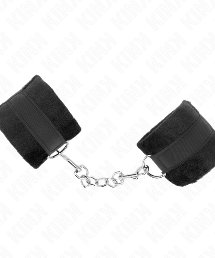 KINK - BEGINNER FUR HAND CUFFS BLACK 30 X 7 CM KINK - BEGINNER FUR HAND CUFFS BLACK 30 X 7 CM