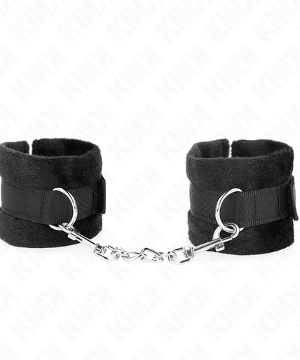 KINK - BEGINNER FUR HAND CUFFS BLACK 30 X 7 CM KINK - BEGINNER FUR HAND CUFFS BLACK 30 X 7 CM