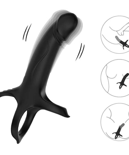ARMONY - DILDO WITH RING & VIBRATOR BLACK ARMONY - DILDO WITH RING & VIBRATOR BLACK