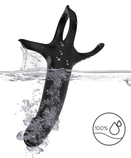 ARMONY - DILDO WITH RING & VIBRATOR BLACK ARMONY - DILDO WITH RING & VIBRATOR BLACK