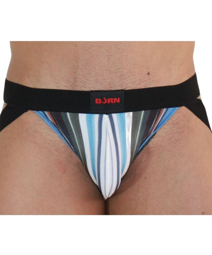 BURN - 009 JOCK MULTICOLOR / BLACK XL BURN - 009 JOCK MULTICOLOR / BLACK XL