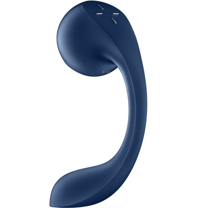 SATISFYER - PRO+ WAVE 4 G-SPOT & LUCHTDRUKSTIMULATOR GRATIS APP DONKERBLAUW