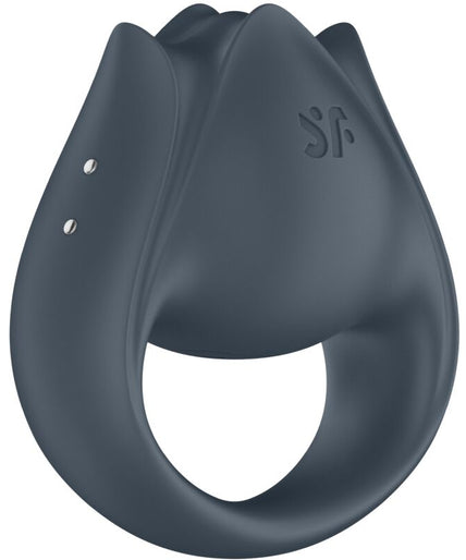 SATISFYER - PERFECT PAIR 2 MULTIVIBRATOR 2 IN 1 PENIS RING AND FINGER STIMULATOR GREY SATISFYER - PERFECT PAIR 2 MULTIVIBRATOR 2 IN 1 PENIS RING AND FINGER STIMULATOR GREY