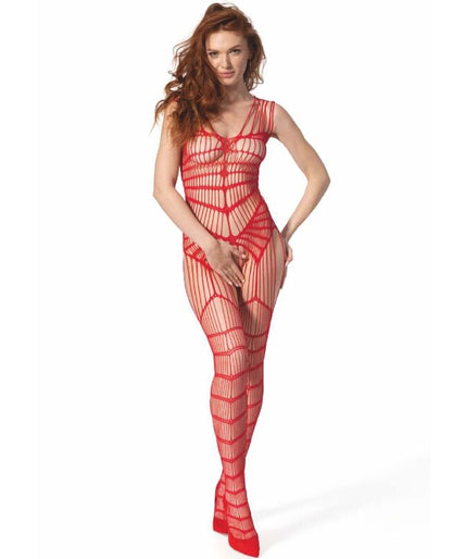 PASSION - BS 102 BODYSTOCKING ROOD EEN MAAT PASSION - BS 102 BODYSTOCKING ROOD EEN MAAT