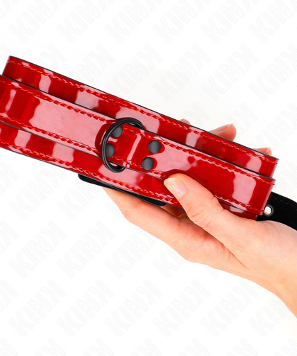 KINK - WINE RED ADJUSTABLE NECKLACE 37.5-49.5 CM X 5 CM KINK - WINE RED ADJUSTABLE NECKLACE 37.5-49.5 CM X 5 CM