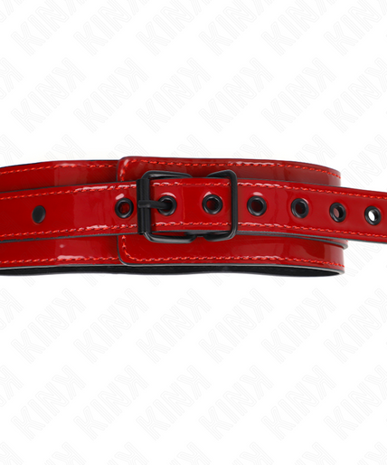 KINK - WINE RED ADJUSTABLE NECKLACE 37.5-49.5 CM X 5 CM KINK - WINE RED ADJUSTABLE NECKLACE 37.5-49.5 CM X 5 CM