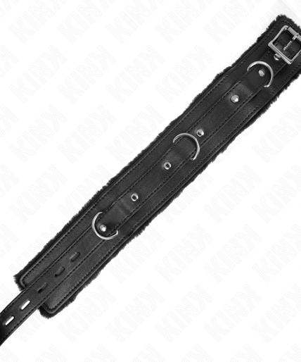 KINK - COLLAR WITH LEASH 65 CM WITH RESTRICTIONS BLACK 36-42 CM X 5.5 CM KINK - COLLAR WITH LEASH 65 CM WITH RESTRICTIONS BLACK 36-42 CM X 5.5 CM