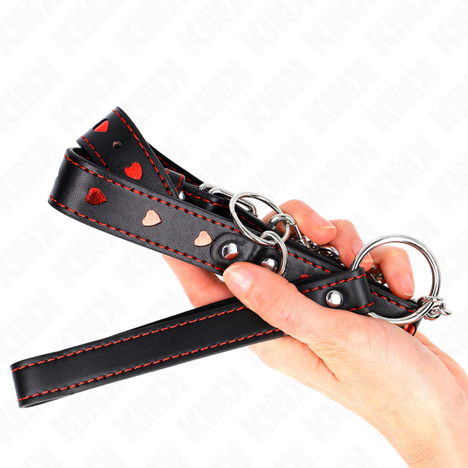 Kink – Necklace With Strap 65 Cm Heart Details 52.5 X 2.5 Cm