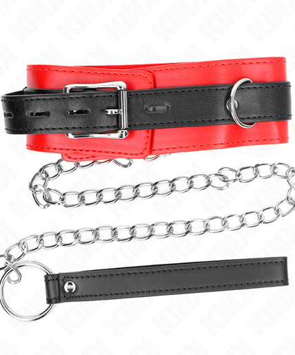 KINK - COLLAR WITH BELT 65 CM WITH STRAP RED 54 X 4.5 CM KINK - COLLAR WITH BELT 65 CM WITH STRAP RED 54 X 4.5 CM