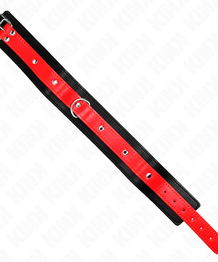 KINK - NECKLACE WITH RED STRAP 65 CM AJUSTABLE 36-43 CM X 5 CM KINK - NECKLACE WITH RED STRAP 65 CM AJUSTABLE 36-43 CM X 5 CM